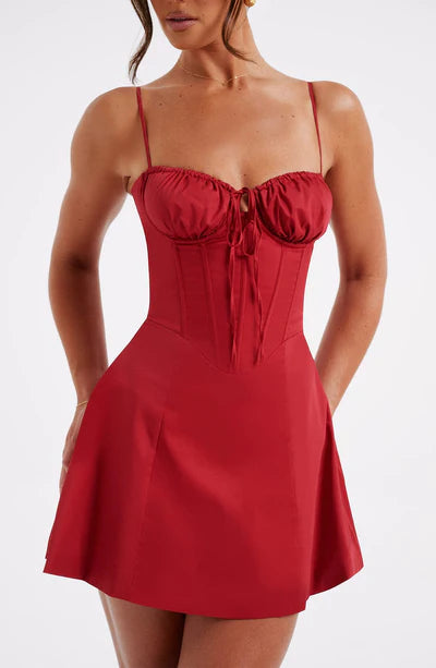 Red Corset Mini Dress
