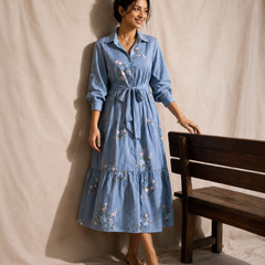 Navy Shirt Dress