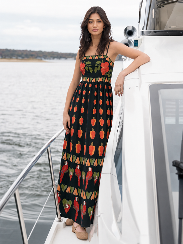 Midnight Chilli Maxi Dress