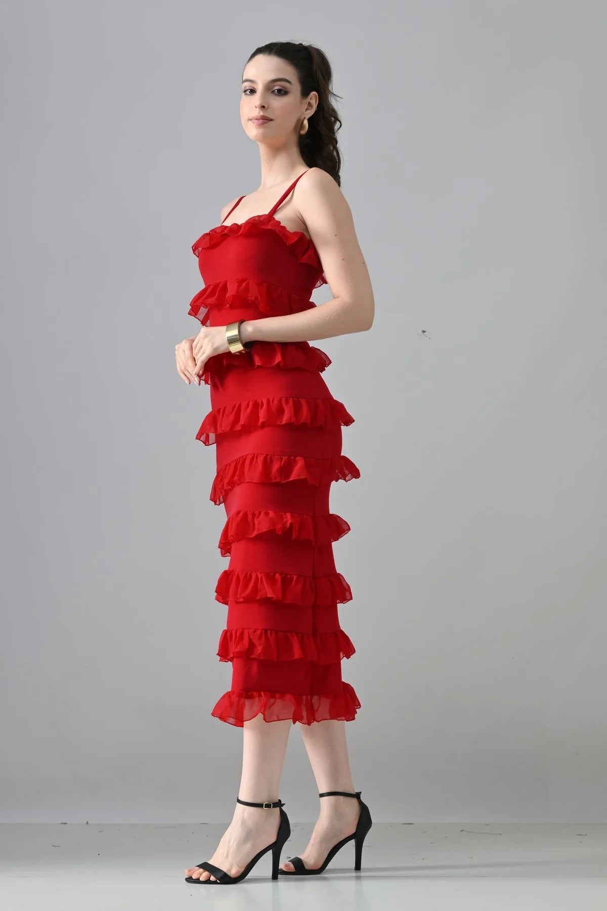 Red Frill Dress