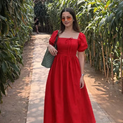 Lena Tie Up Dress