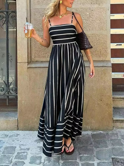 Retro French Maxi Dress