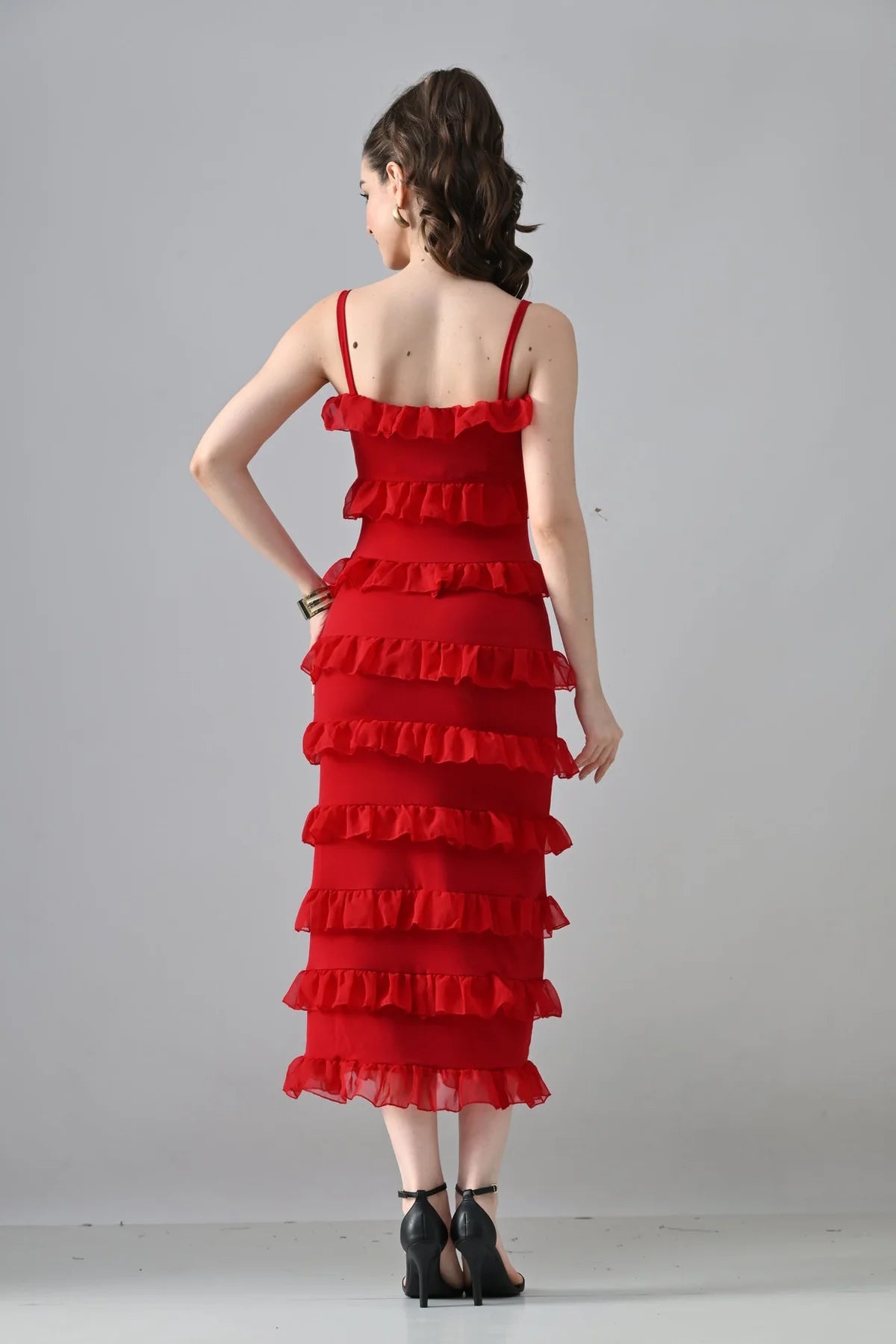 Red Frill Dress