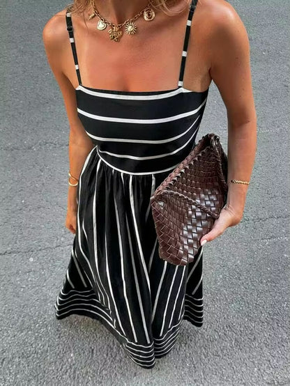 Retro French Maxi Dress
