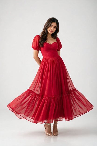 Red Long Dress