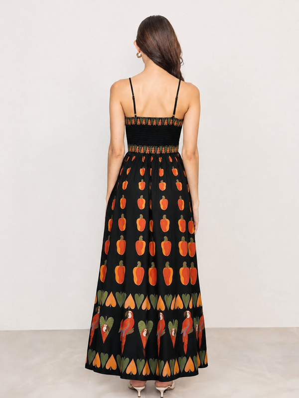 Midnight Chilli Maxi Dress