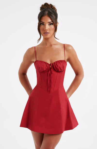 Red Corset Mini Dress