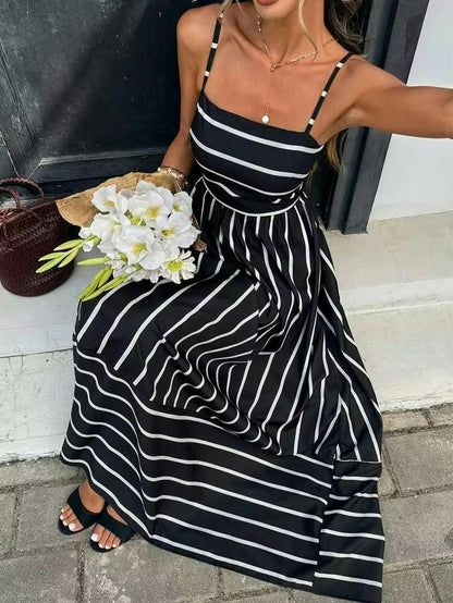 Retro French Maxi Dress