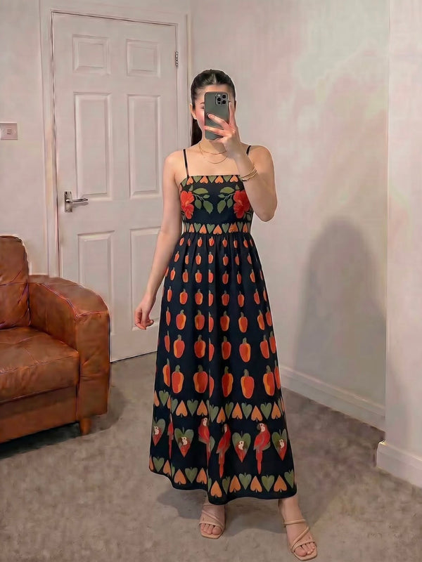 Midnight Chilli Maxi Dress