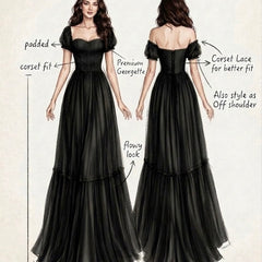 Ayana Black Long Dress