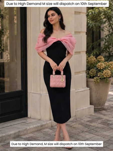 Selena Pink Bow Dress