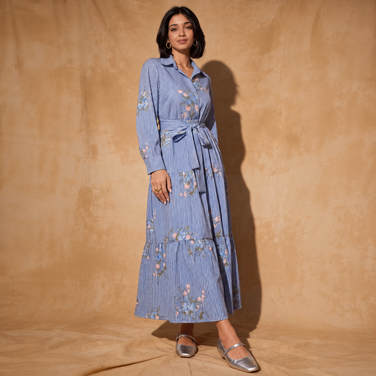 Navy Shirt Dress