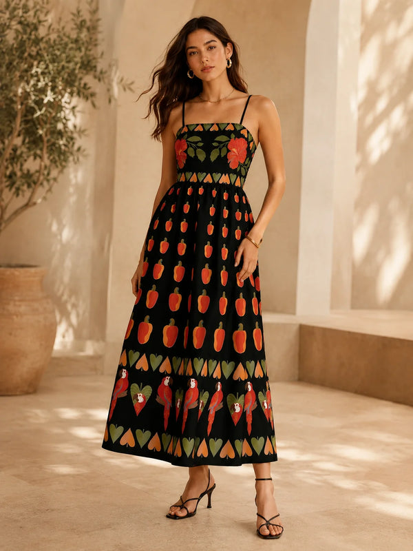 Midnight Chilli Maxi Dress