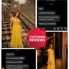Yellow corset dress