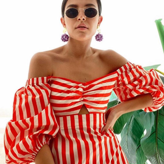 Red Peprika Maxi Dress