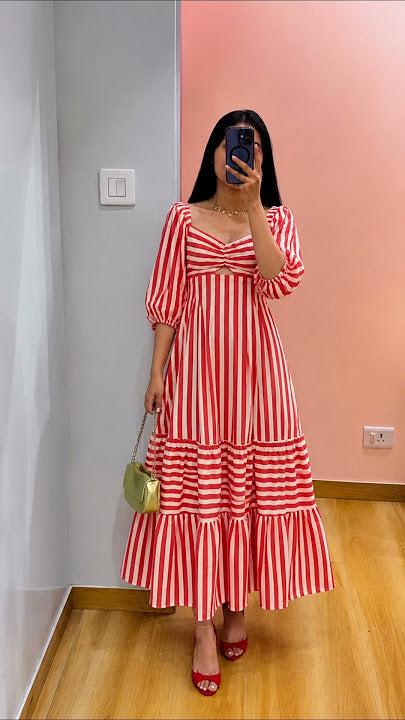 Red Peprika Maxi Dress