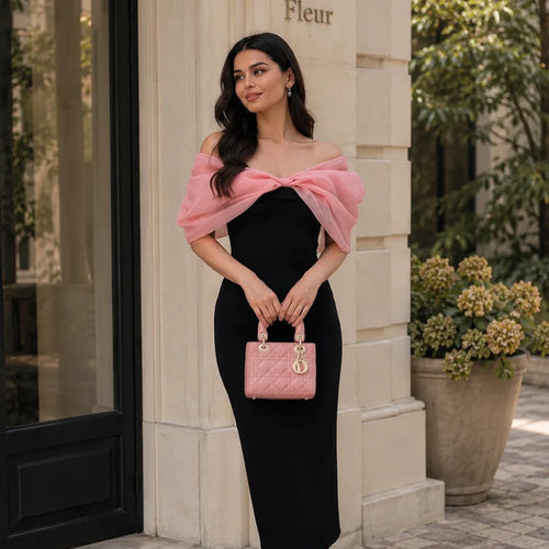 Selena Pink Bow Dress