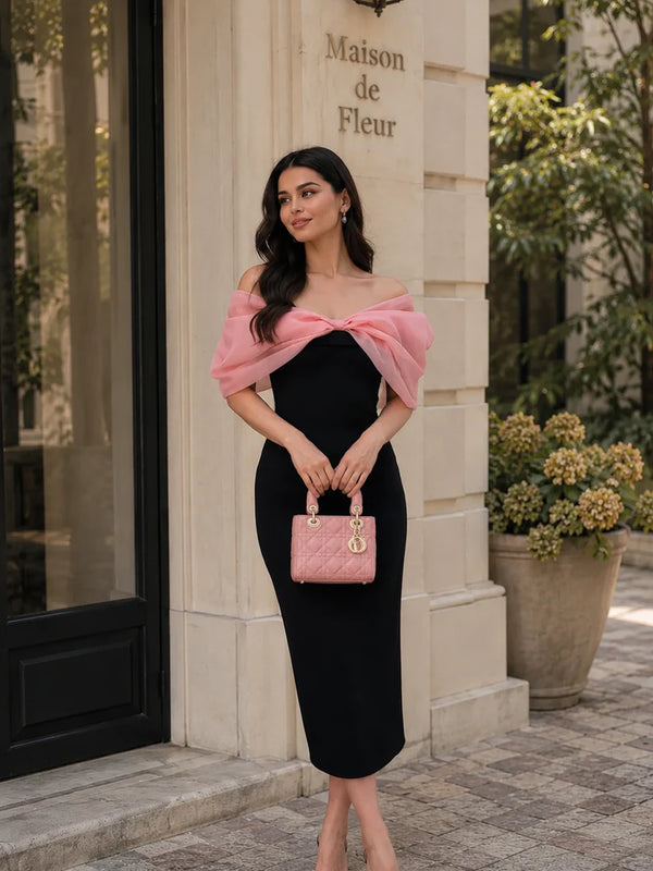 Selena Pink Bow Dress