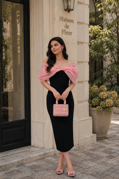 Selena Pink Bow Dress
