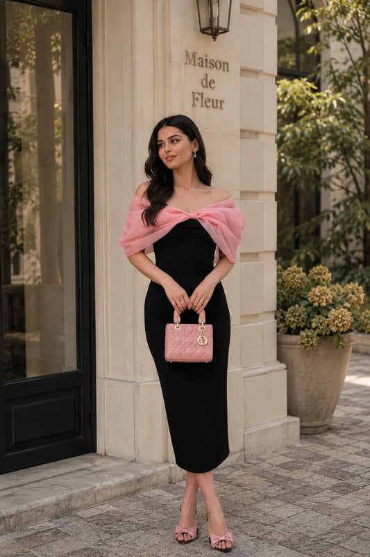 Selena Pink Bow Dress