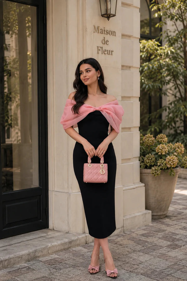 Selena Pink Bow Dress