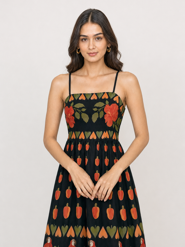 Midnight Chilli Maxi Dress