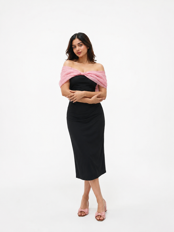 Selena Pink Bow Dress