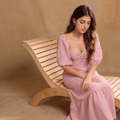Amara Red Stripped Dress