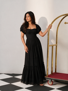 Ayana Black Long Dress