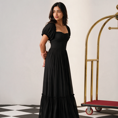 Ayana Black Long Dress
