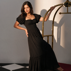 Ayana Black Long Dress