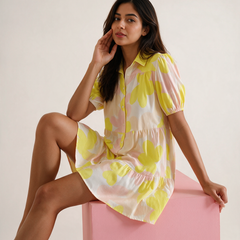 Cotton Abstract Dress