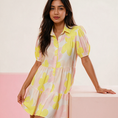 Cotton Abstract Dress