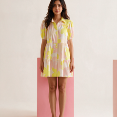 Cotton Abstract Dress