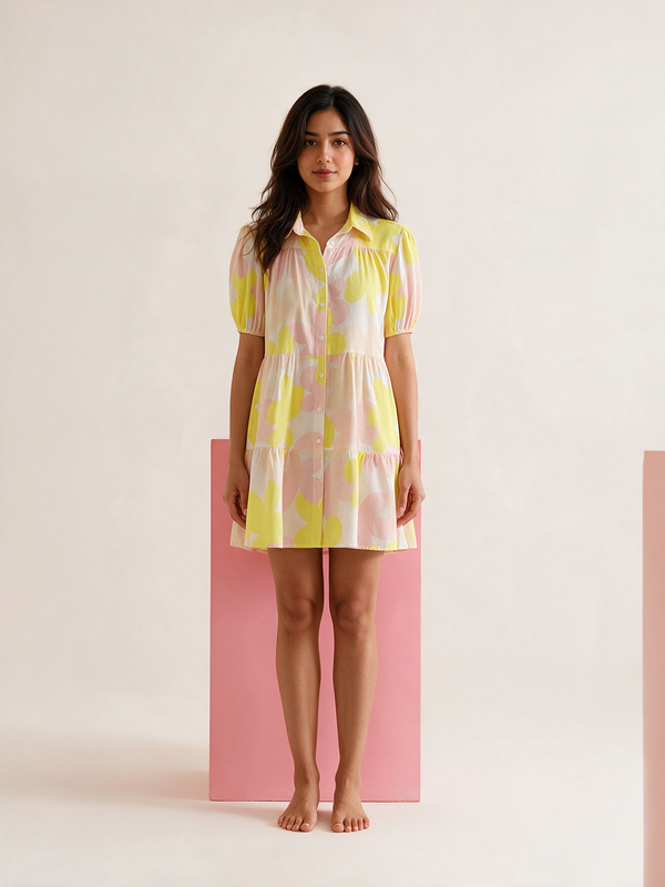 Cotton Abstract Dress