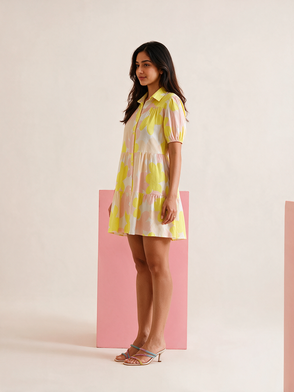 Cotton Abstract Dress