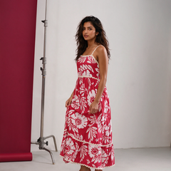 Elena Floral Pink Dress