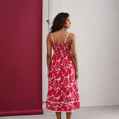 Elena Floral Pink Dress