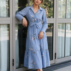 Navy Shirt Dress
