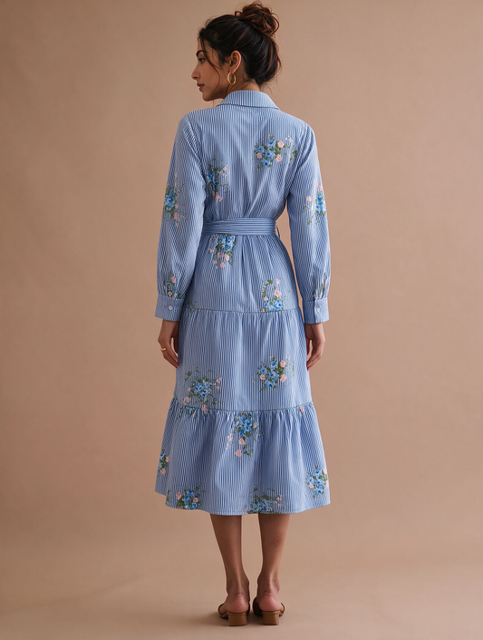 Navy Shirt Dress