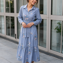Navy Shirt Dress