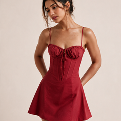 Red Corset Mini Dress