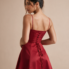 Red Corset Mini Dress