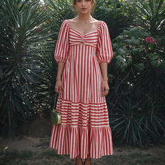 Red Peprika Maxi Dress