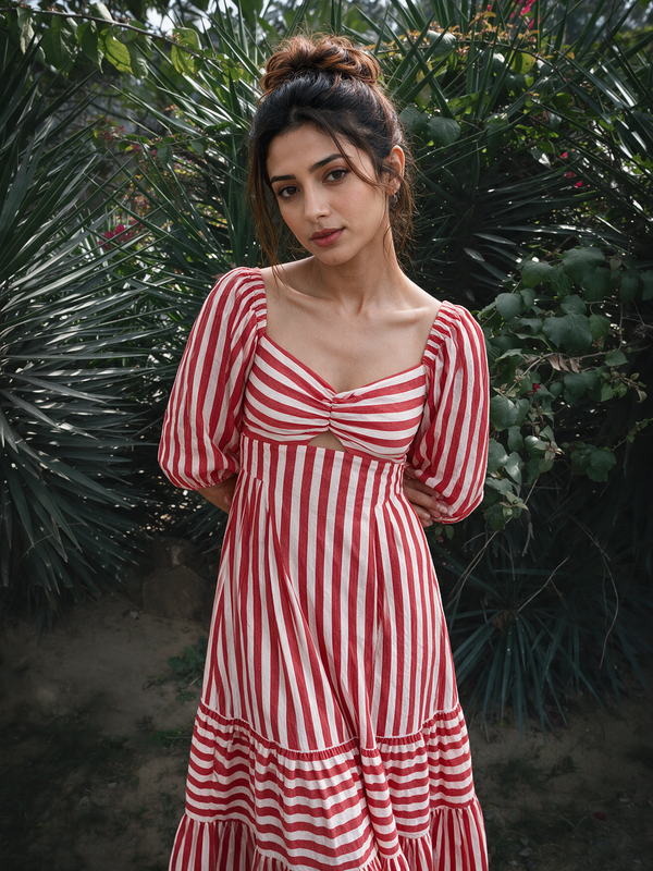 Red Peprika Maxi Dress