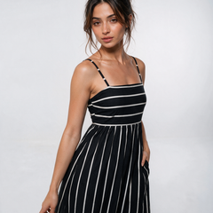 Retro French Maxi Dress
