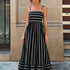 Retro French Maxi Dress