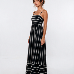 Retro French Maxi Dress