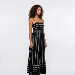 Retro French Maxi Dress