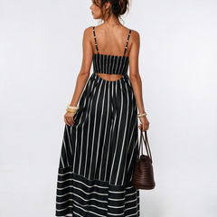 Retro French Maxi Dress